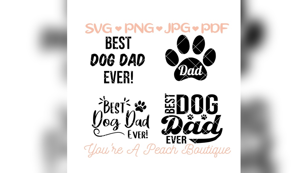 Best Dog Dad Ever Svg