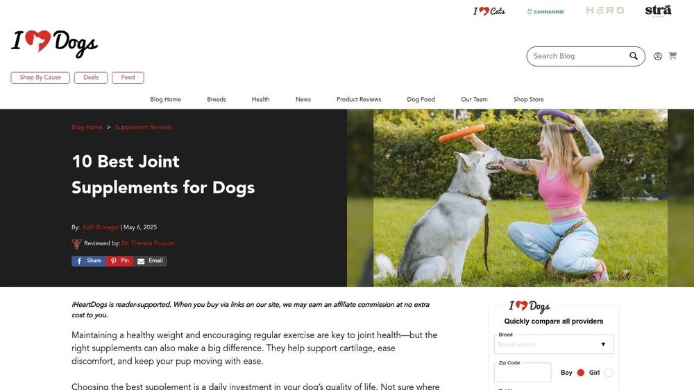 Best Dog Joint Supplement Review