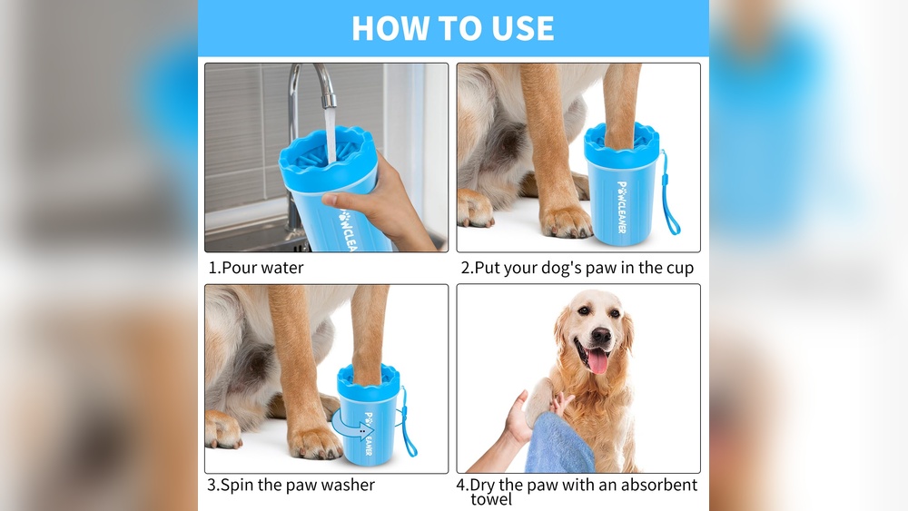 Best Way to Clean Dogs Paws