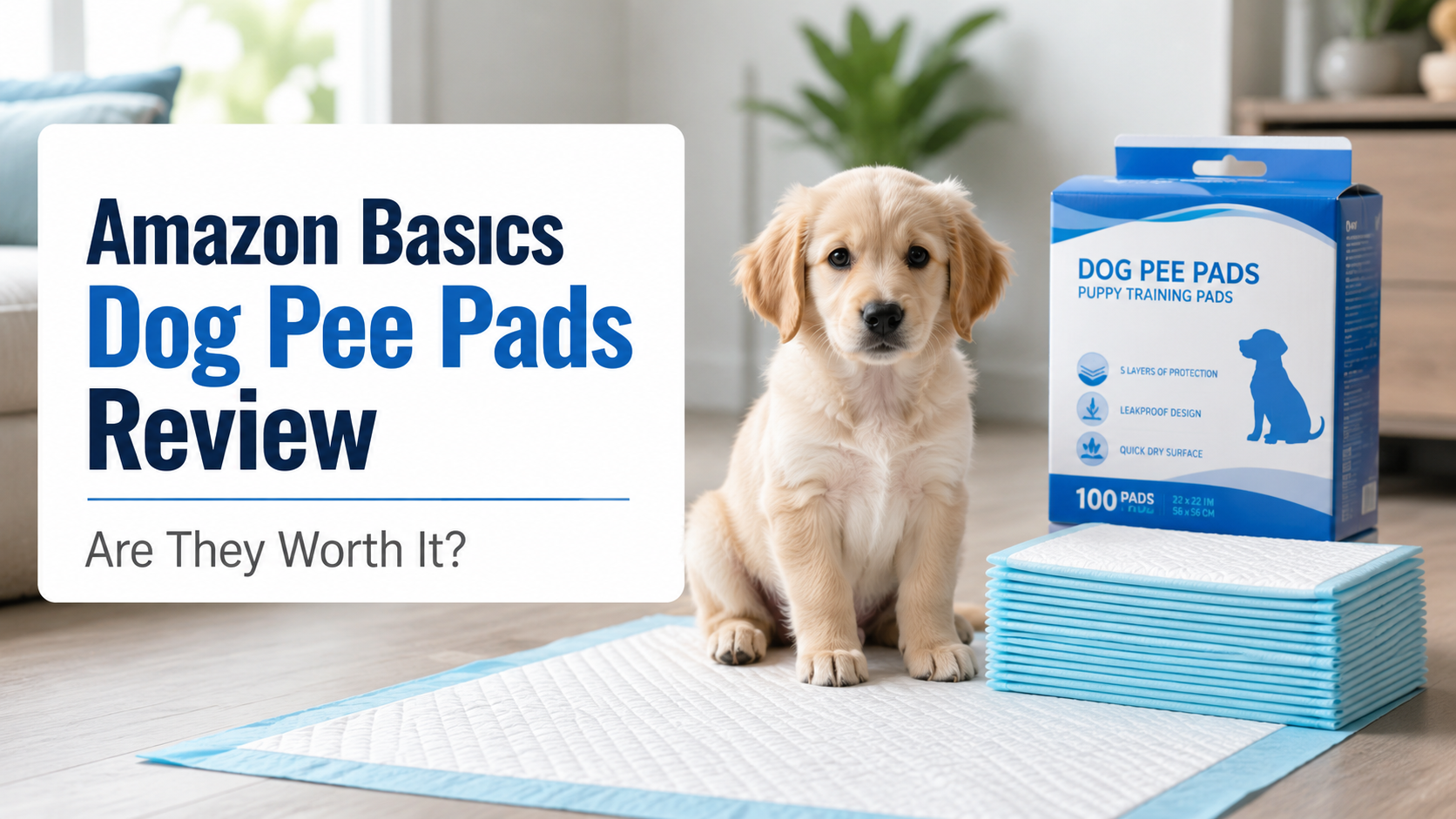 Amazon Basics Dog Pee Pads Review. Are These Training Pads Worth It